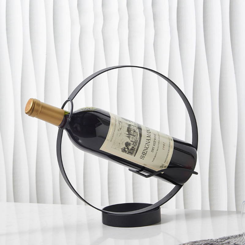 Red Wine Rack Ornaments Shelf Household Light Luxury Wine Rack Red Wine Bottle Rack Creative European Style Wine Cabinet Decoration Gift