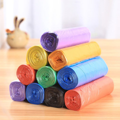 全新料平口垃圾袋加厚點斷式一次性家用中號廚房平口塑料袋5卷裝