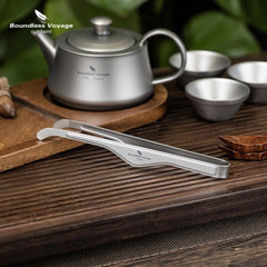 必唯純チタン茶挟み超軽量携帯焼肉挟みパーマ防止挟み工夫茶器部品