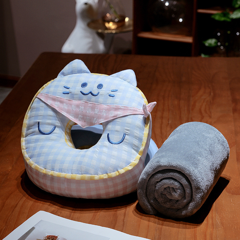 Almohada para Siesta de Oficina de Hilo Burbuja