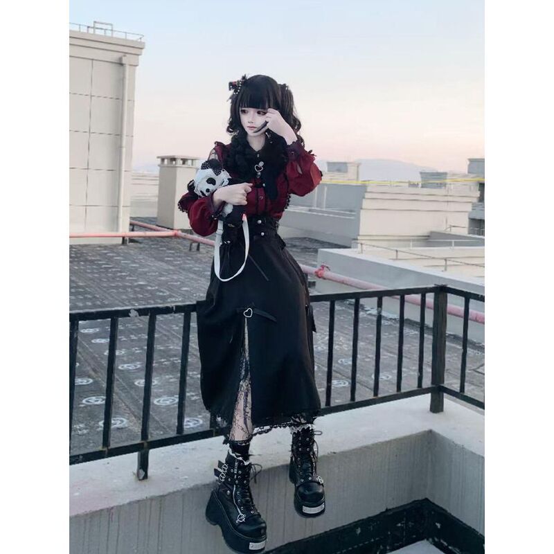 Improved Model, Please See the Actual Product before Placing an Order. Sweetheart Meets Japanese Style Mass-Produced Lolita Lace Shirt
