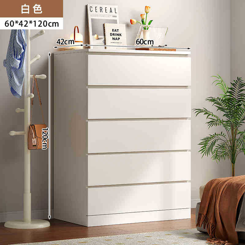 Cinco armarios armario de dormitorio armario cajón sala de estar simple armario de almacenamiento moderno contra la pared armario de cabecera de cama