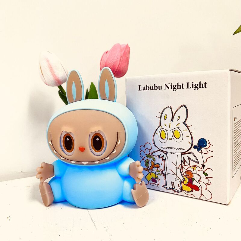 Labubu ナイトライト インターネットセレブ人気ラブブ シリコンパットライト ベッドサイド睡眠用 高級雰囲気ライト テーブルランプ|undefined