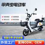 外贸出口甲壳虫新款时尚电动自行车成人接孩子代步高性能电瓶车