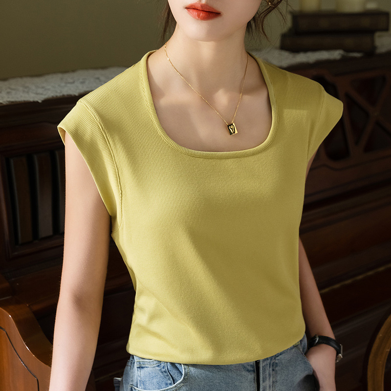 Camisola con Tirantes para Mujer, Estilo 2025, Chaleco sin Mangas Moderno, Blusa Estilo Europeo con Cuello Cuadrado image 4