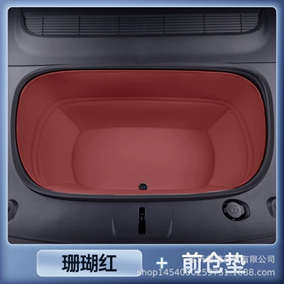 Suitable for 25 Avita 06 | Trunk Mat - premium-coral-red-front-cabin-mat-avita-06