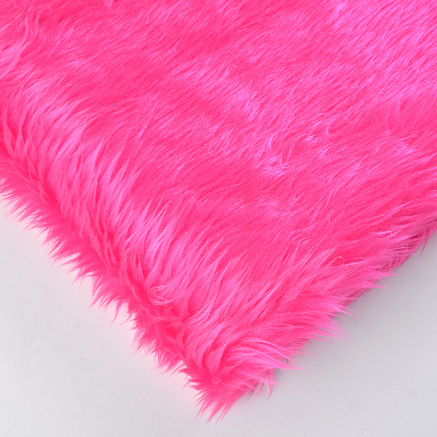 現物の3cm洗水ウサギの毛のローラー93色のおもちゃの服装の家庭用紡績の靴の材料の人造の長い毛の生えた生地の落水した毛