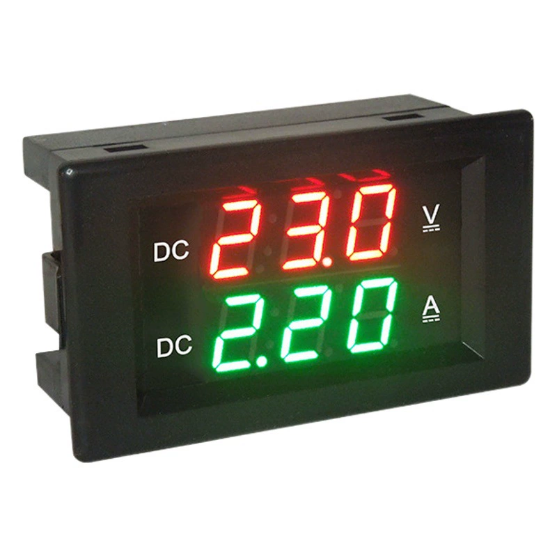 YB4835VA цифровой дисплей постоянного тока Амперметр напряжения DC0-100V1A двойной дисплей Цифровой Интегрированный измеритель 300V20A