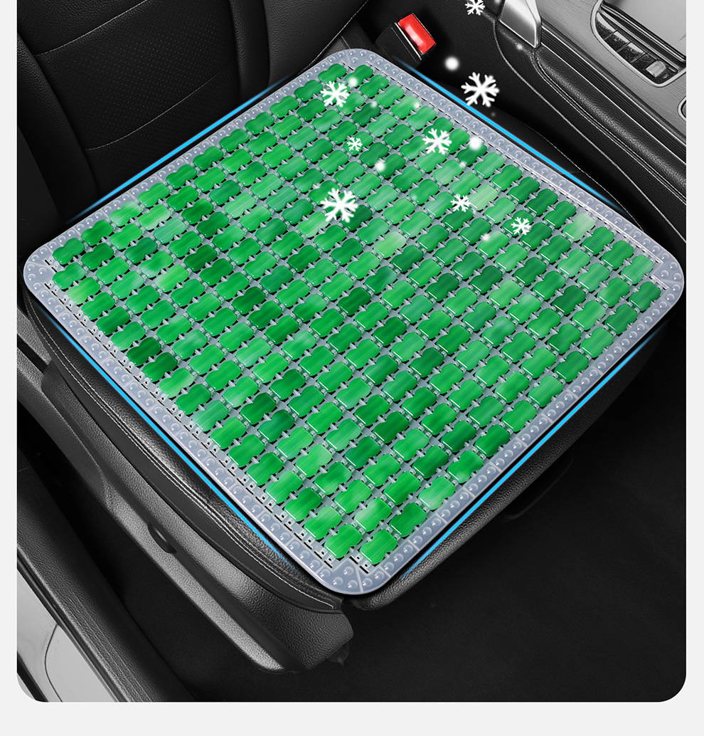 Resin Breathable Mahjong Imitation Jade Tpe Gel Car Seat Cushion Summer Cooling Pad Office Chair Cushion for Long Sitting