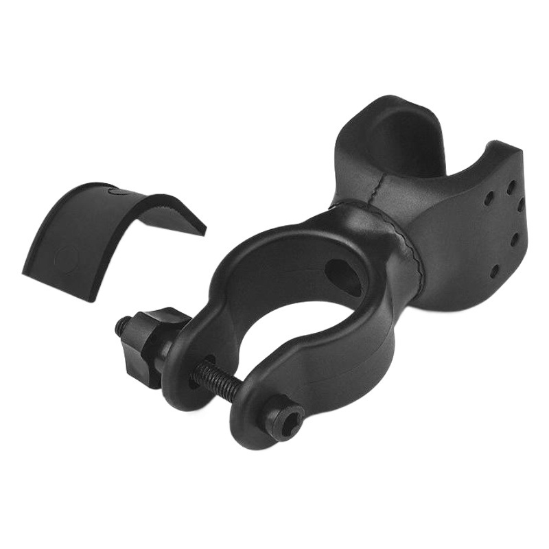 360 grados de rotación titular de la lámpara delantera bicicleta linterna clip de luz fuerte soporte de la linterna [U-clip] 223