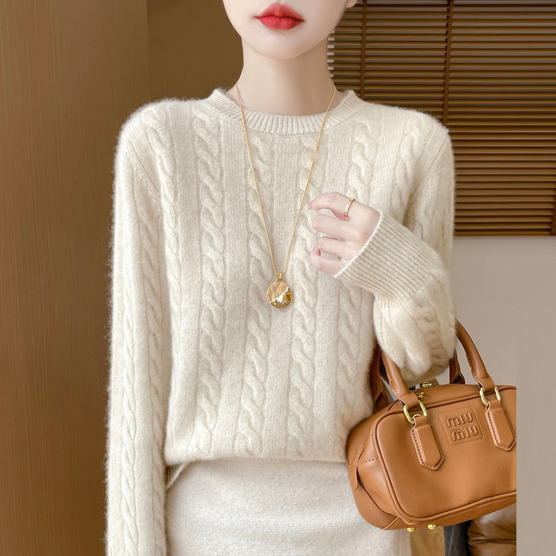 Autumn 2024 New Striped Sweater Women's Long-sleeved Loose Slimming All-match POLO Collar Cardigan Sweater Base Shirt