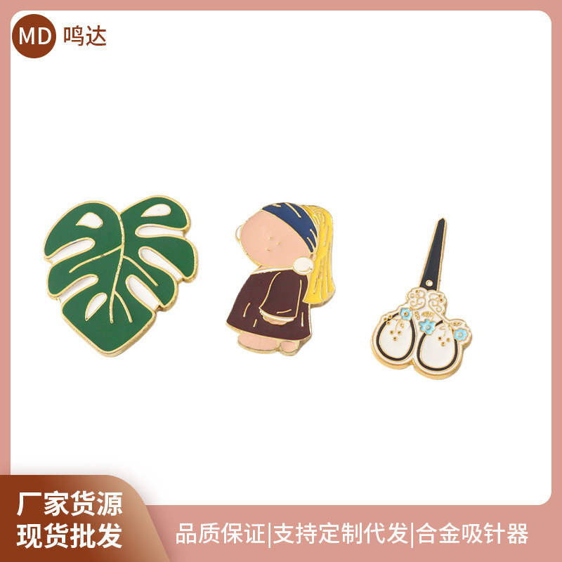 Fabricante al por mayor herramienta de succión de agujas retro punto de cruz costura de flores DIY magnético pequeño recolector de agujas magnético