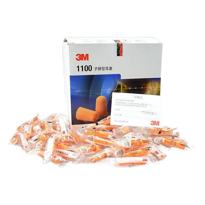 Беруши 3M1100 противошумные звукоизоляционные затычки для сна бесшумные беруши обучение работе звукоизоляция шумоизоляция беруши из пеноматериала