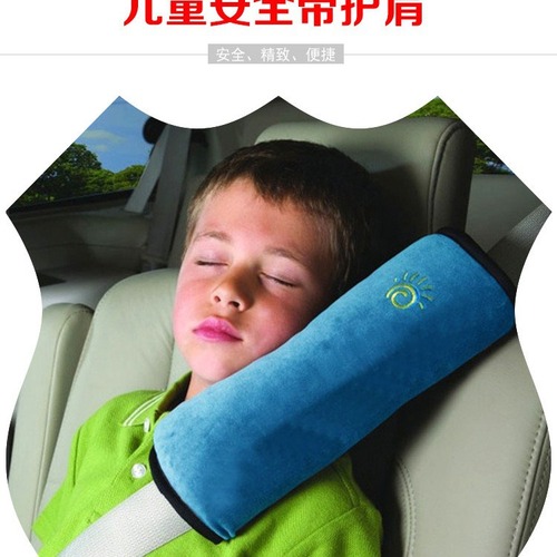 Car Seat Harness Cover with Adjustable Straps, Cute and Extended Plush Shoulder Belt for Children