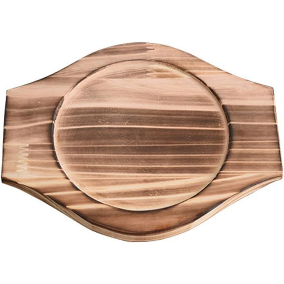 Tazón de Fuente de Piedra de madera de color Pino estera de madera estera de aislamiento teppanyaki Hotel japonés restaurante cazuela aislamiento estera de madera image 6