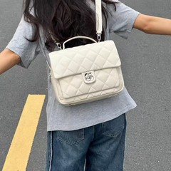 张予曦同款欧时纳华夫双肩包女生上课书包2025新款旅行通勤背包