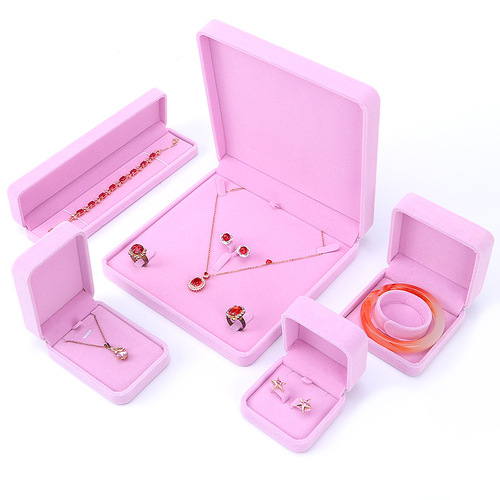 Fleece Jewelry Box, Ring, Bracelet, Necklace, Earring, Chain, Pendant, Accessory Packaging Box, Wholesale