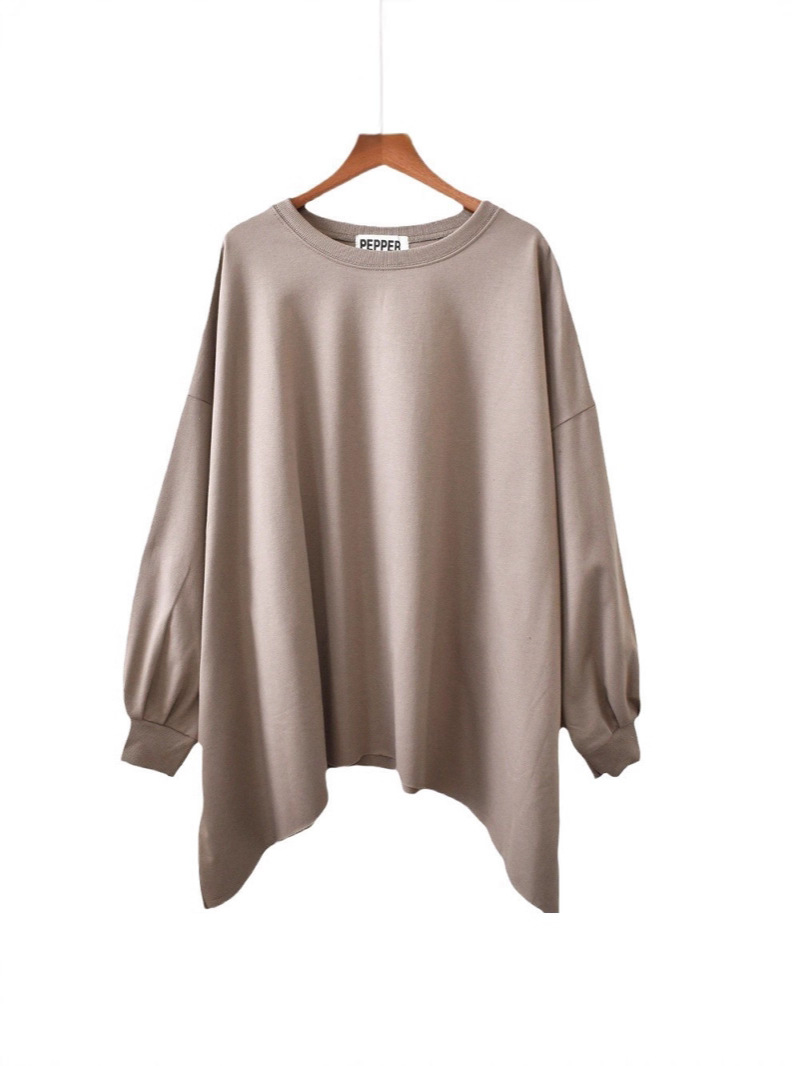 Dongdaemun New Dopamine Autumn Plus-Size Women's Loose Casual Slimming Tops Irregular Trendy Sweatshirts