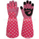 New Long Sleeve Gardening Gloves Garden Work Gloves Rose Thorn Protection Canvas Printed Small Quantity Free Shipping