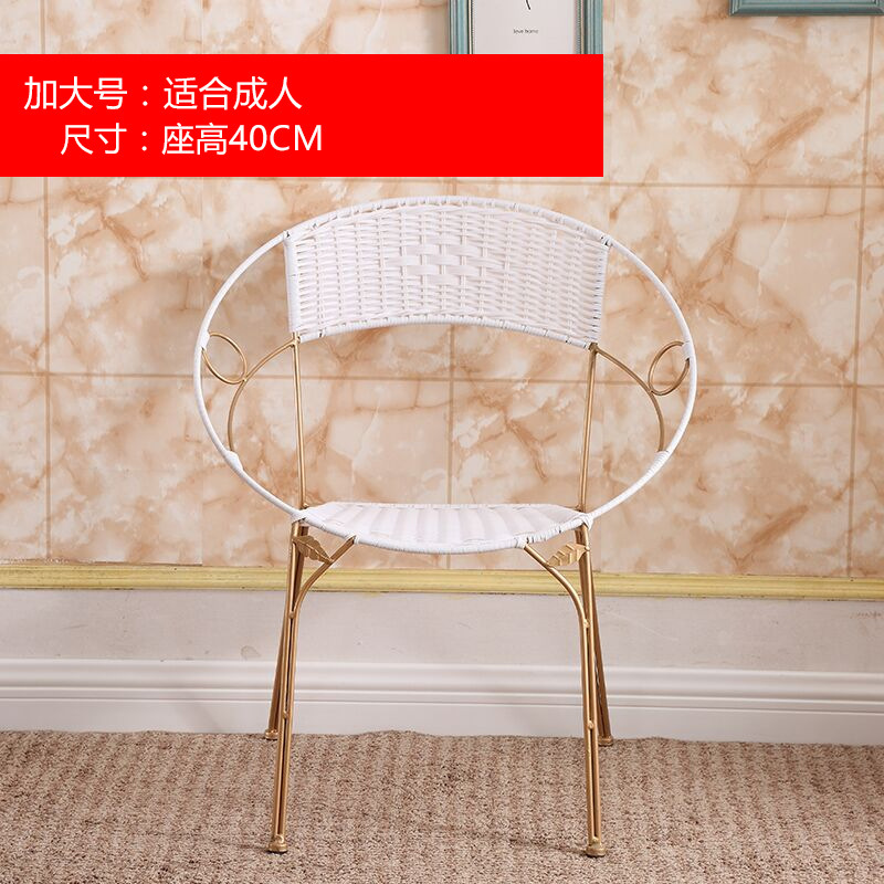 藤椅小藤椅靠背椅铁艺编织藤椅子户外休闲椅家用喝茶椅成人小凳厂|undefined