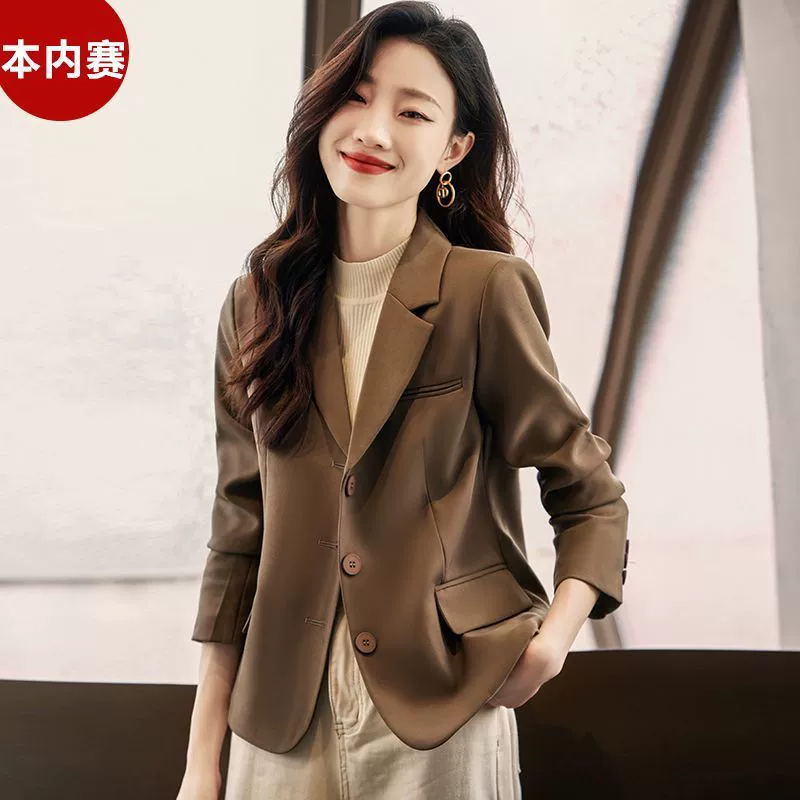 [508] карри маленький пиджак женский короткий 2024 весна и осень новый темперамент корейский повседневный маленький