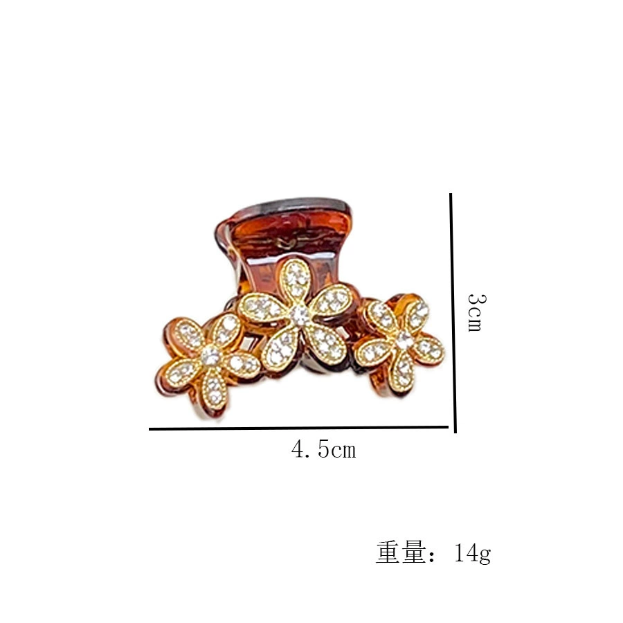 Южнокорейские мелочи, крабовый заколка для волос, зажим для волос, акула, украшенная цветами