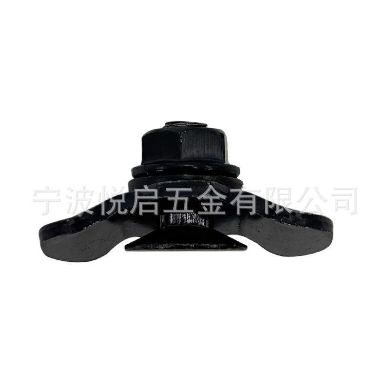 8.8級RVキャンピングカー改造用黒色M8ネジ固定バックルアルミレールアクセサリー20/40/60mm|undefined