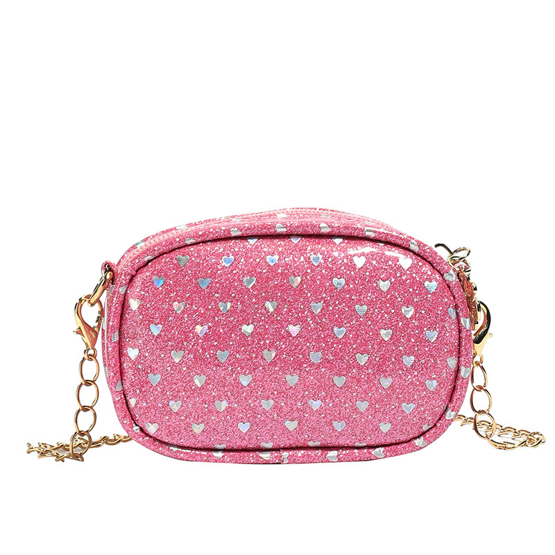 Sequinilla extranjera amor mochila de hombro para niños y niñas, mini viaje ligero mochila de hombro transfronterizo nuevo bolso de cadena para niños