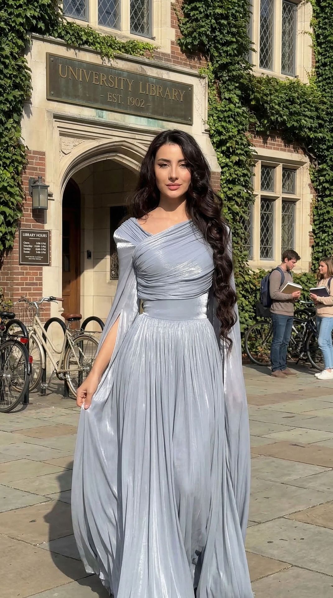 Elegant Vintage Long Sleeve Midi Dress With High Waist And Ruffle Detail For Women, Casual Bodycon Maxi Dress_ecoleips.com