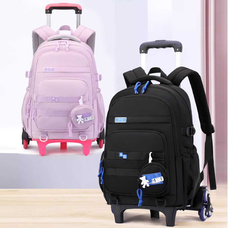 Nueva mochila de tracción de gran capacidad, mochila de escuela secundaria, mochila de moda, mochila de viaje casual