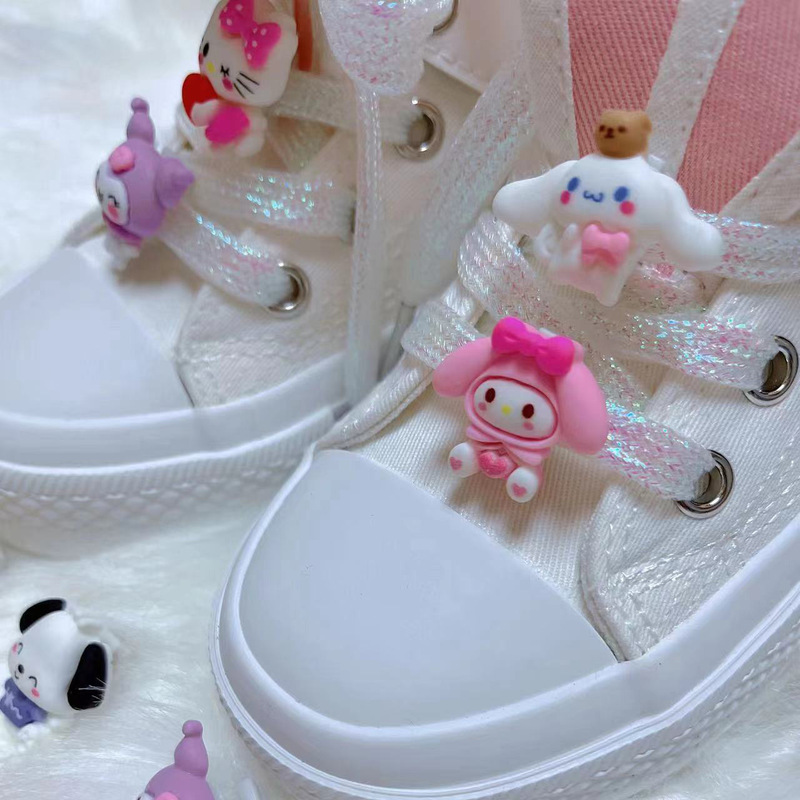 Coolomi cartoon big ear dog shoe strap buckle Sanrio series DIY shoes decorative buckle removable shoe flower buckle