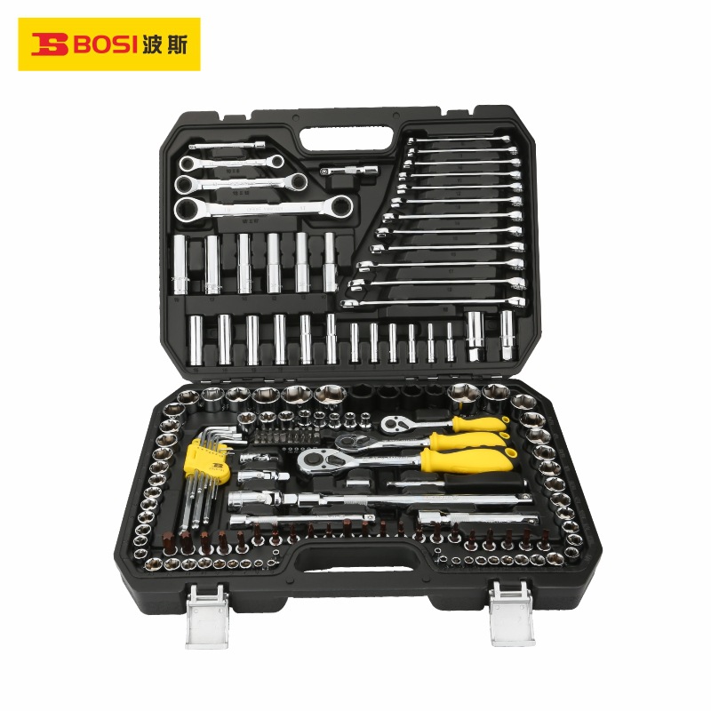 波斯汽修组合套装工具专业汽保车载121/150件套筒汽车维修套装组