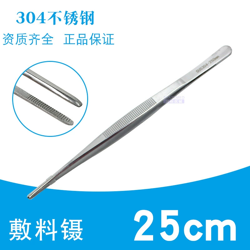 Tweezers stainless steel, scalloped headband handmade