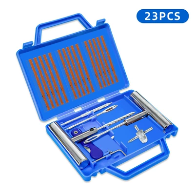 Car Tire Repair Tool Set 23-Piece Motorcycle Tire Quick Repair Emergency Kit Car Repair Tool Box (Repair kit) - tire-repair-tool-box-23pcs