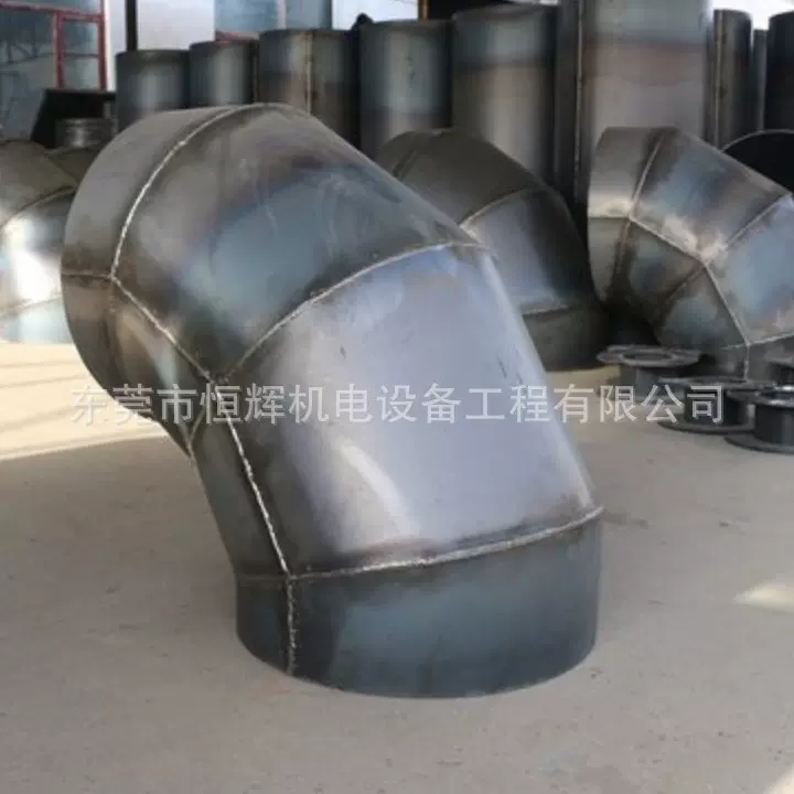 人防黑铁风管无缝焊接碳钢排烟除尘通风管道