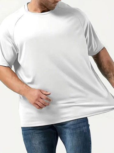 Cross-border summer men's mesh breathable short-sleeved sports quick-drying, moisture absorption and sweat-wicking running gym outdoor sports T-shirt
