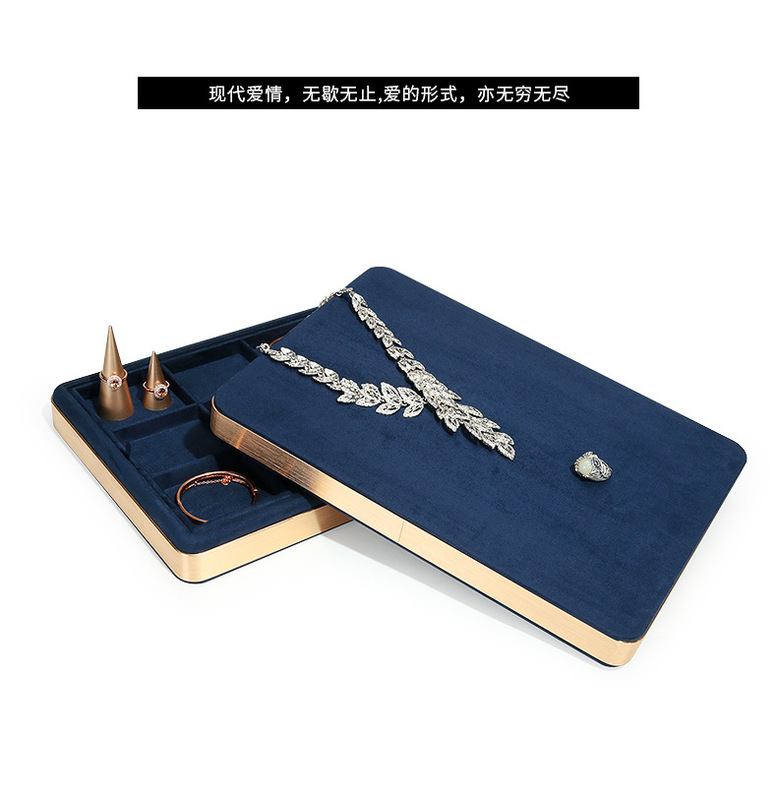 B001-(25-838)藍色絨感皮金屬盤(旭躍)詳情_14