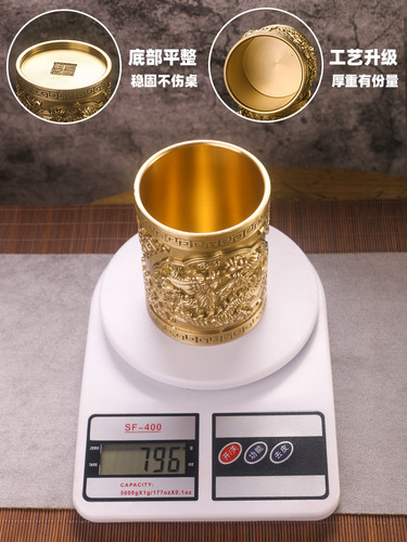 High-end pure copper tea ceremony Six Gentlemen complete set, tea making supplies, tea leaf clips, tea tweezers, tea clips, tea accessories