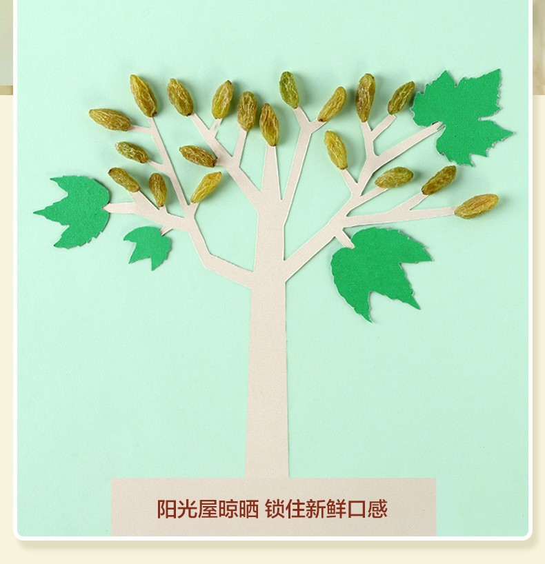 Ninganbao Xinjiang Turpan Green Raisins 450g Dried Seedless Grapes preparation