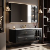 Французская ретро-рок-плита горячая встроенная бассейн Комбинированная шкафа для ванной