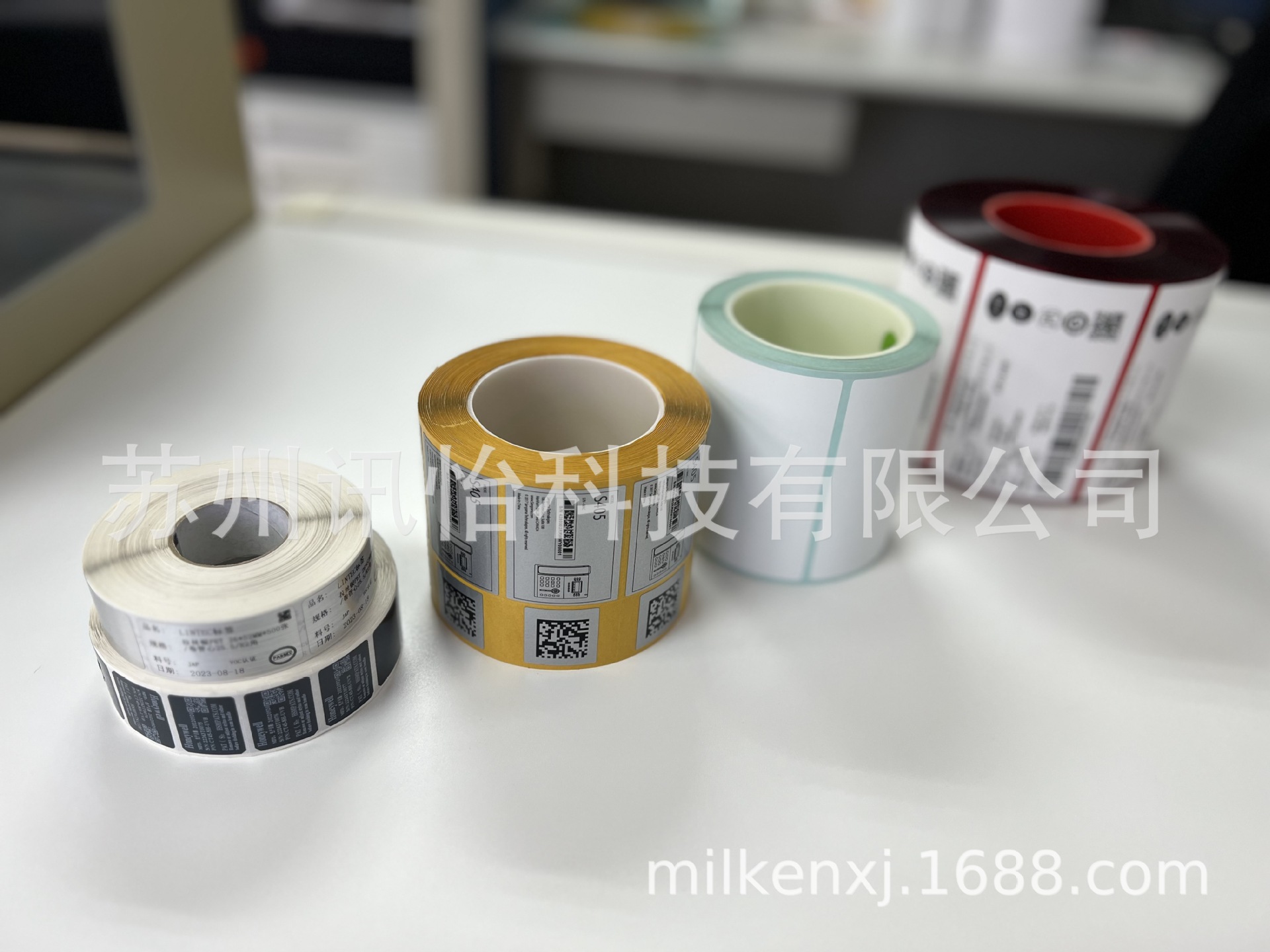 深圳LINTEC聚酯PET哑银标签100*30mm*3K无尘条码设备REACH标签厂