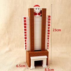 跨境3d打印玩具Santa Chimney Advent Calendar 圣诞烟囱倒数日历