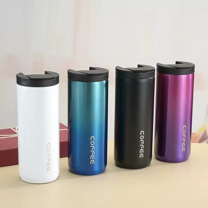 跨境304不锈钢真空保温杯便携咖啡杯车载水杯创意礼品杯厂家批发