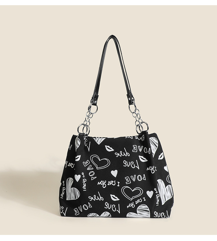Damen Schultertasche Mit Muster Große Henkeltasche Als Shopper_voghion.com