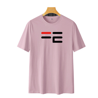 現貨批發情侶T恤2021夏季新款95棉男女寬松休閑圓領上衣壹件代發