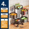 Rotating kitchen, universal multilayer corner frame, basket, storage system