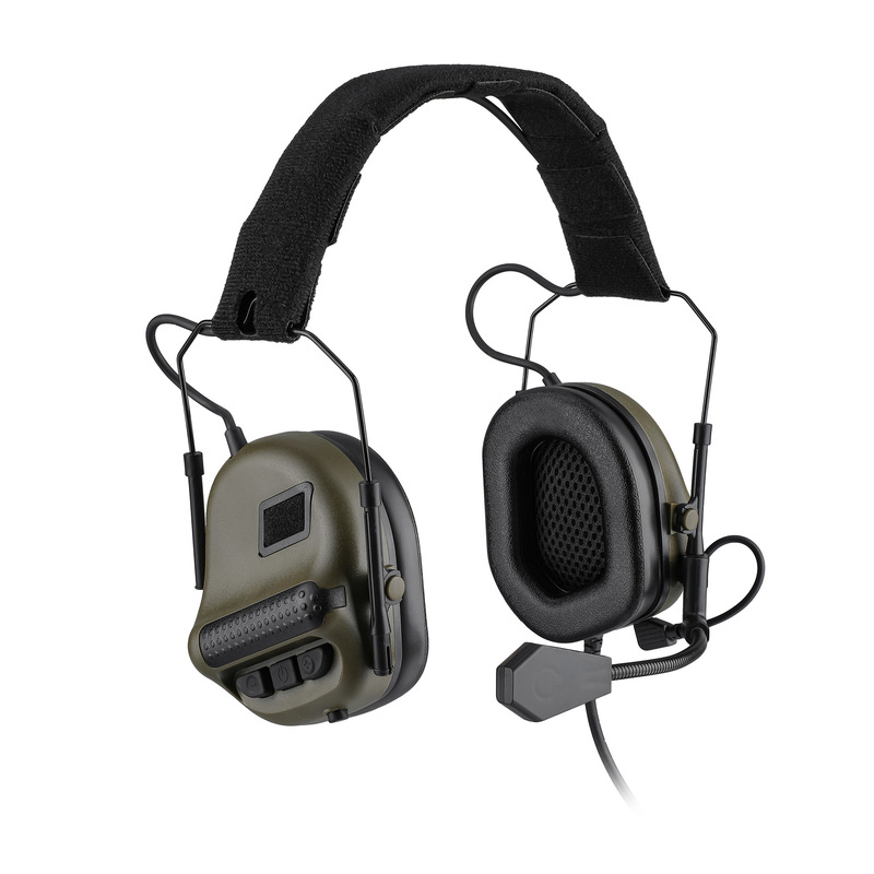 F10 Headset Noise-Cancelling Communication Earmuffs with Microphone for Training and Connecting to Walkie-Talkies, 3m Sound Isolation Noise-Cancelling Earmuffs F10 Headset Noise-Cancelling Communication Earmuffs with Microphone for Training and Connecting to Walkie-Talkies, 3m Sound Isolation Noise-Cancelling Earmuffs