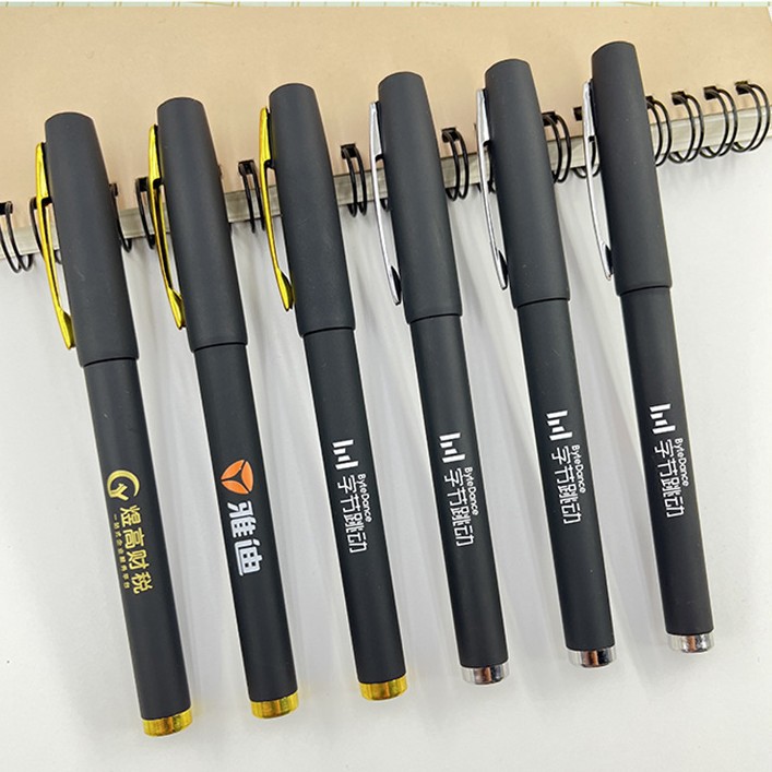 고급 비즈니스 중성펜 맞춤 제작, 로고 인쇄 가능, 카본 서명펜, 카본 수성펜, 문구 제조업체, 재고 도매