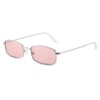 Metal retro fashionable sunglasses suitable for men and women, square trend glasses, Korean style, internet celebrity