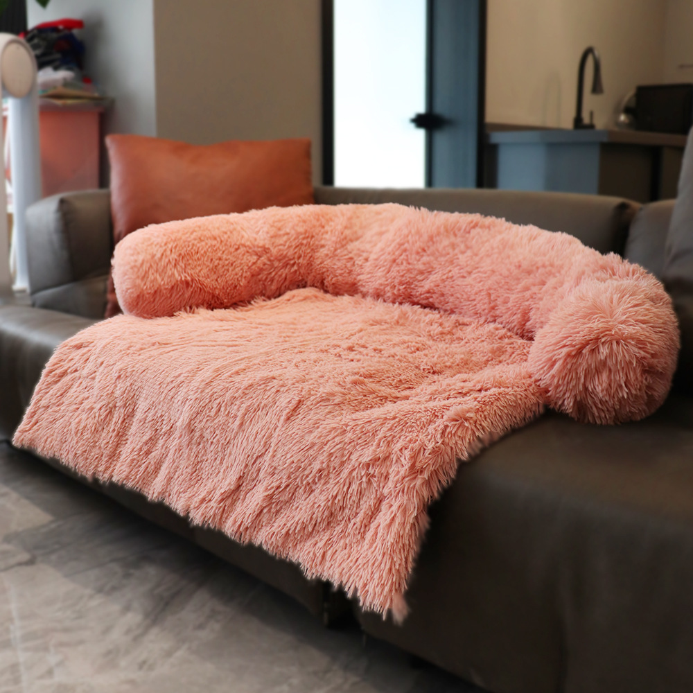 Amazon Popular Plush Kennel Plush Blanket Dual-use Pet Kennel Dog Sofa Bed Factory Wholesale